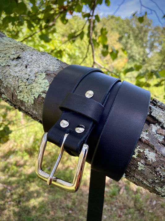 Black Leather Belt