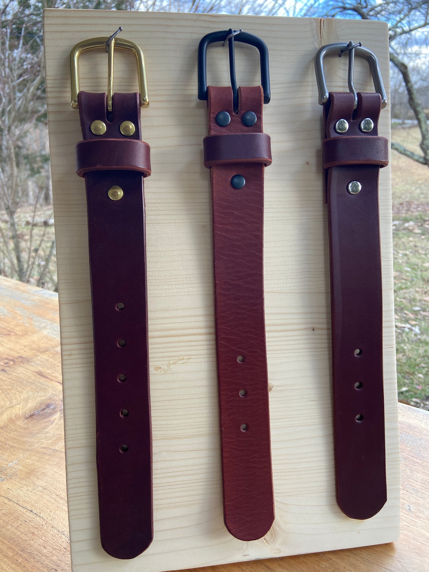 Chestnut Leather Belt