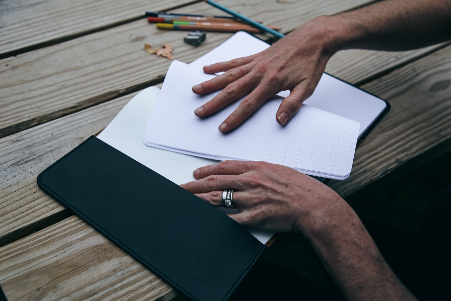 Leather Composition notebook cover