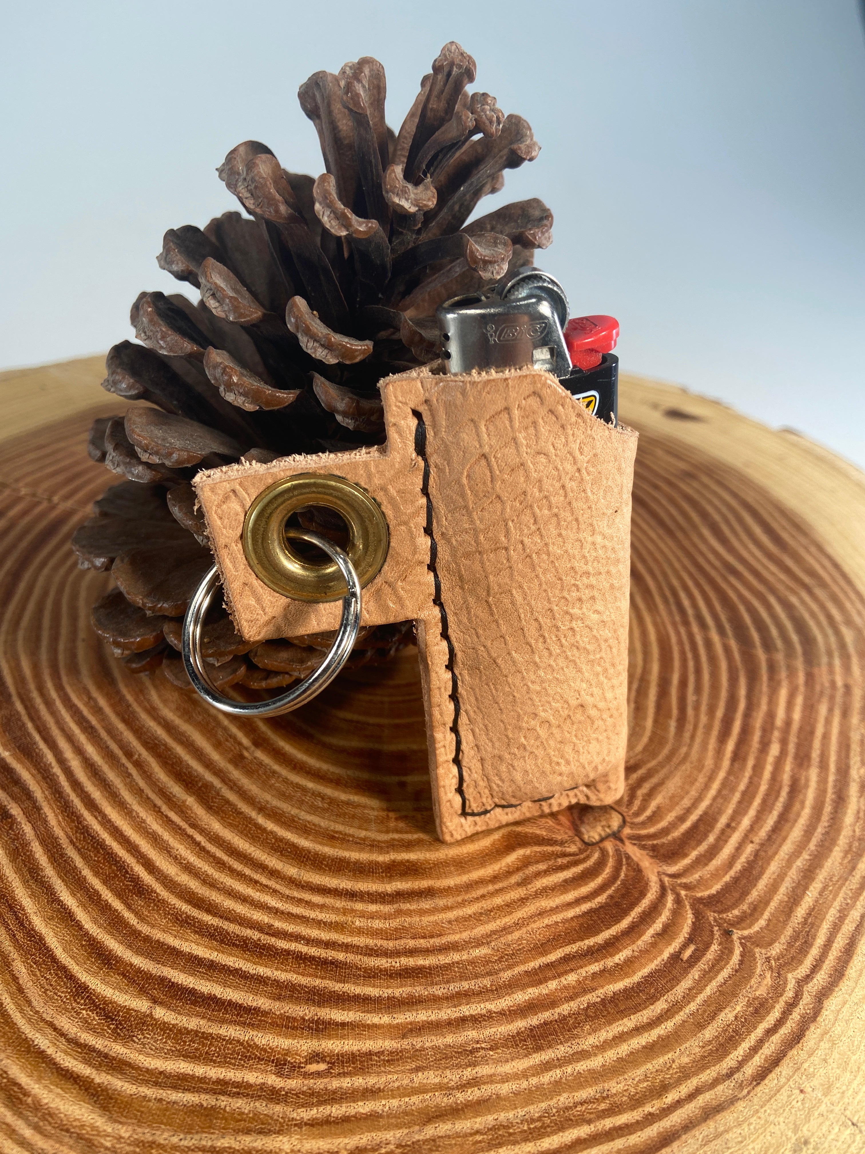 Lighter holder keychain BE Leathercraft