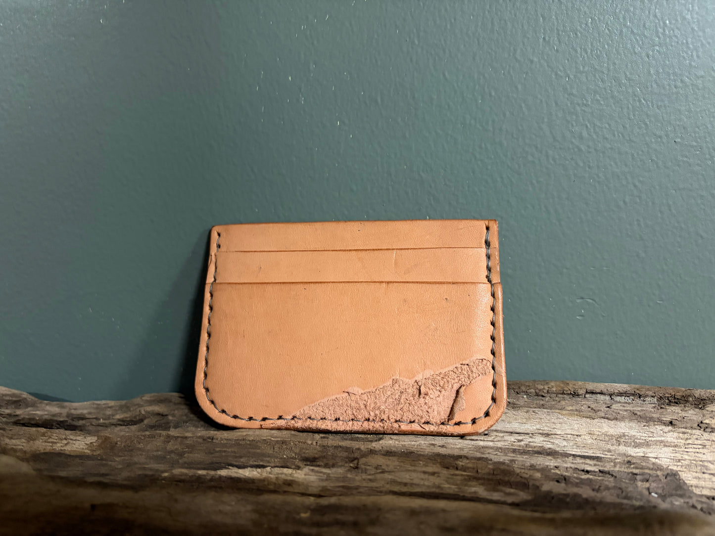 Three Pocket Compact Leather Wallet