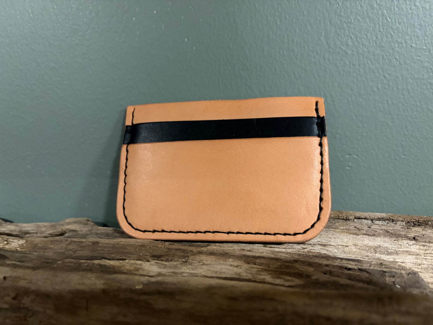 Three Pocket Compact Leather Wallet