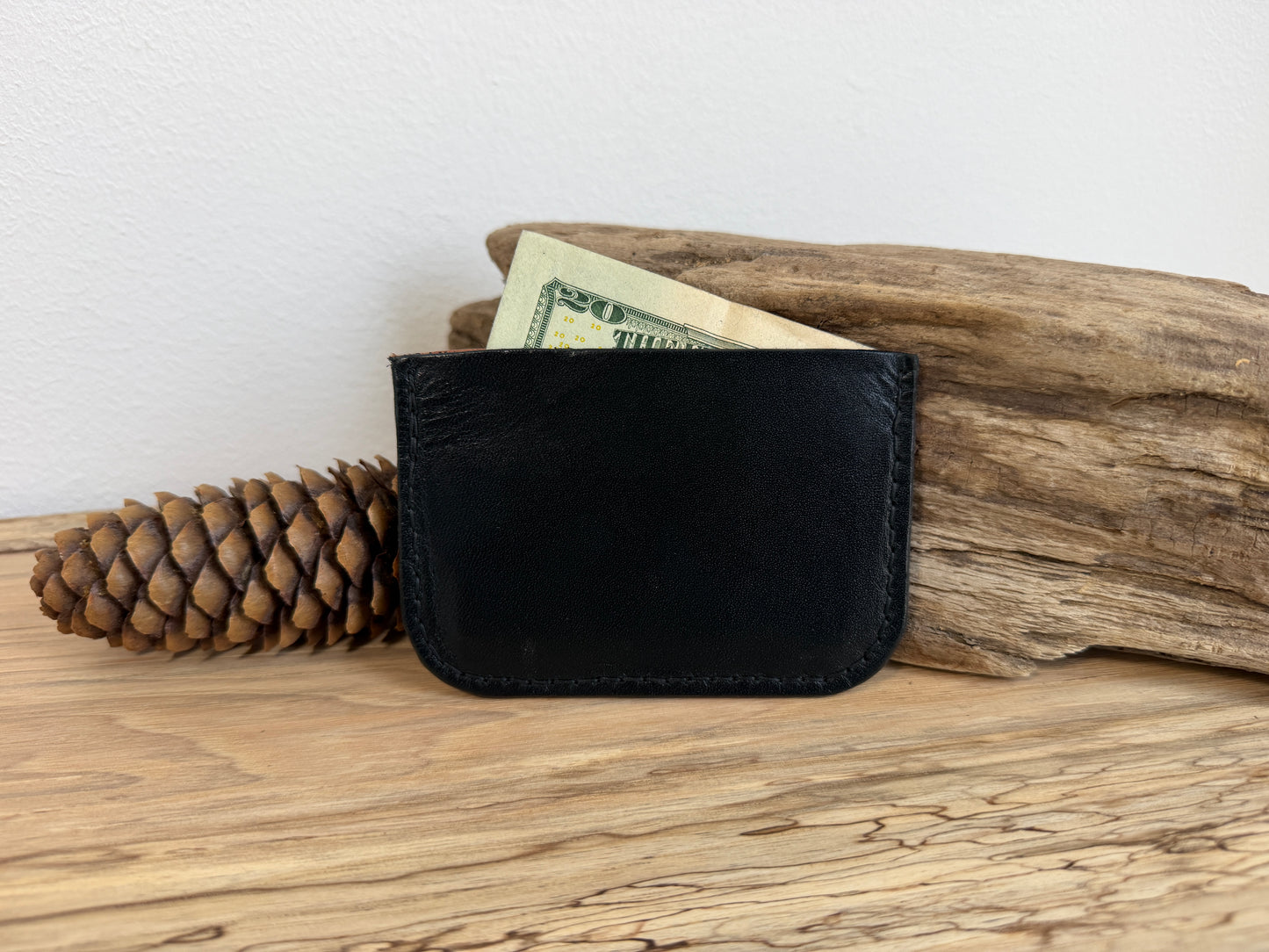 Three Pocket Compact Leather Wallet