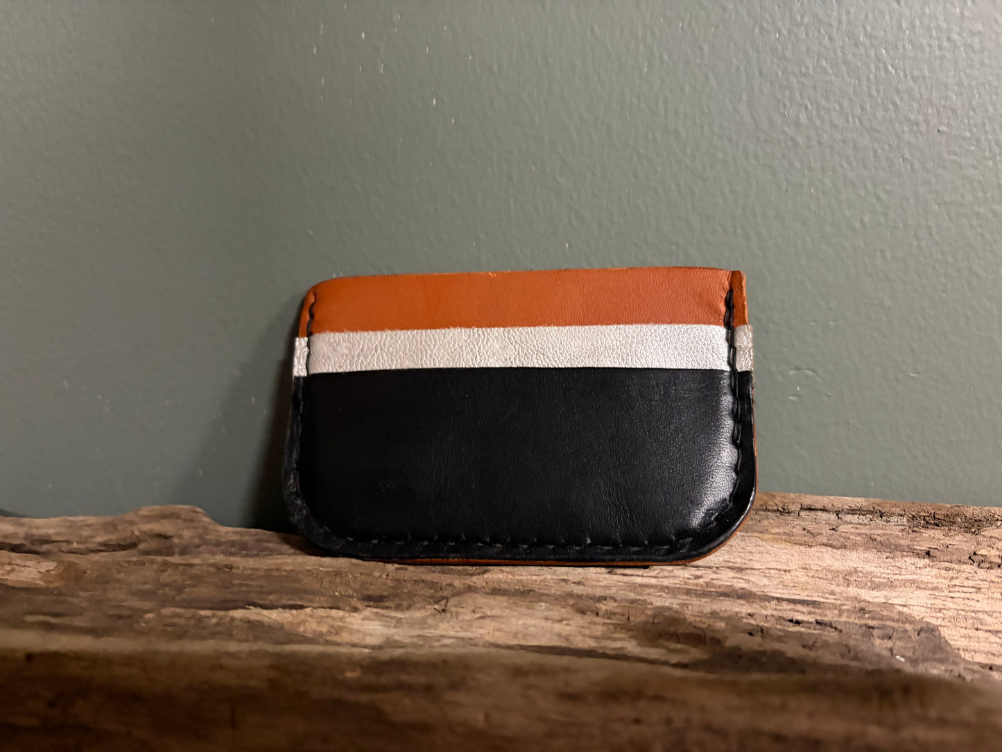 Three Pocket Compact Leather Wallet