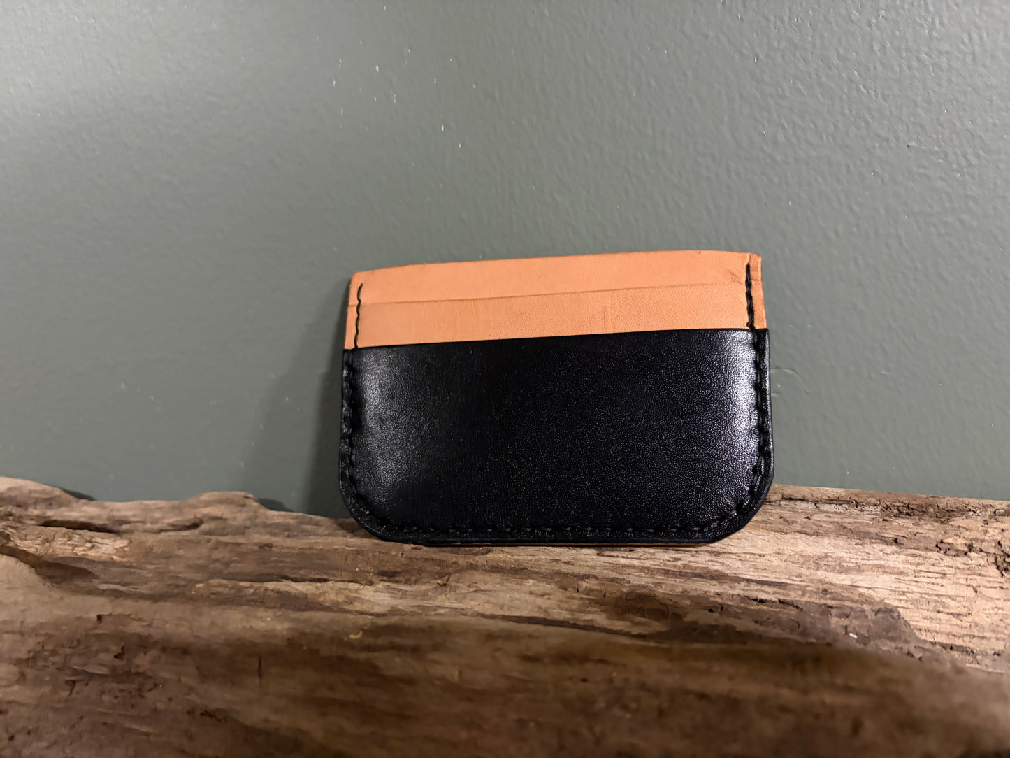 Three Pocket Compact Leather Wallet