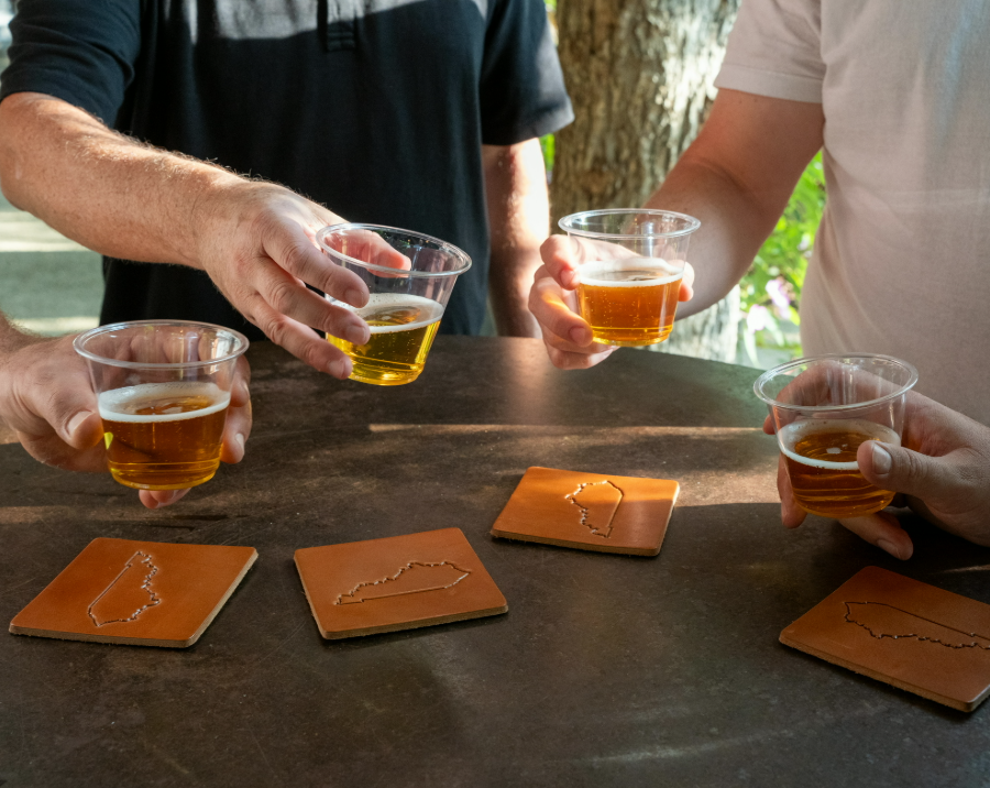 Leather Drink Coasters