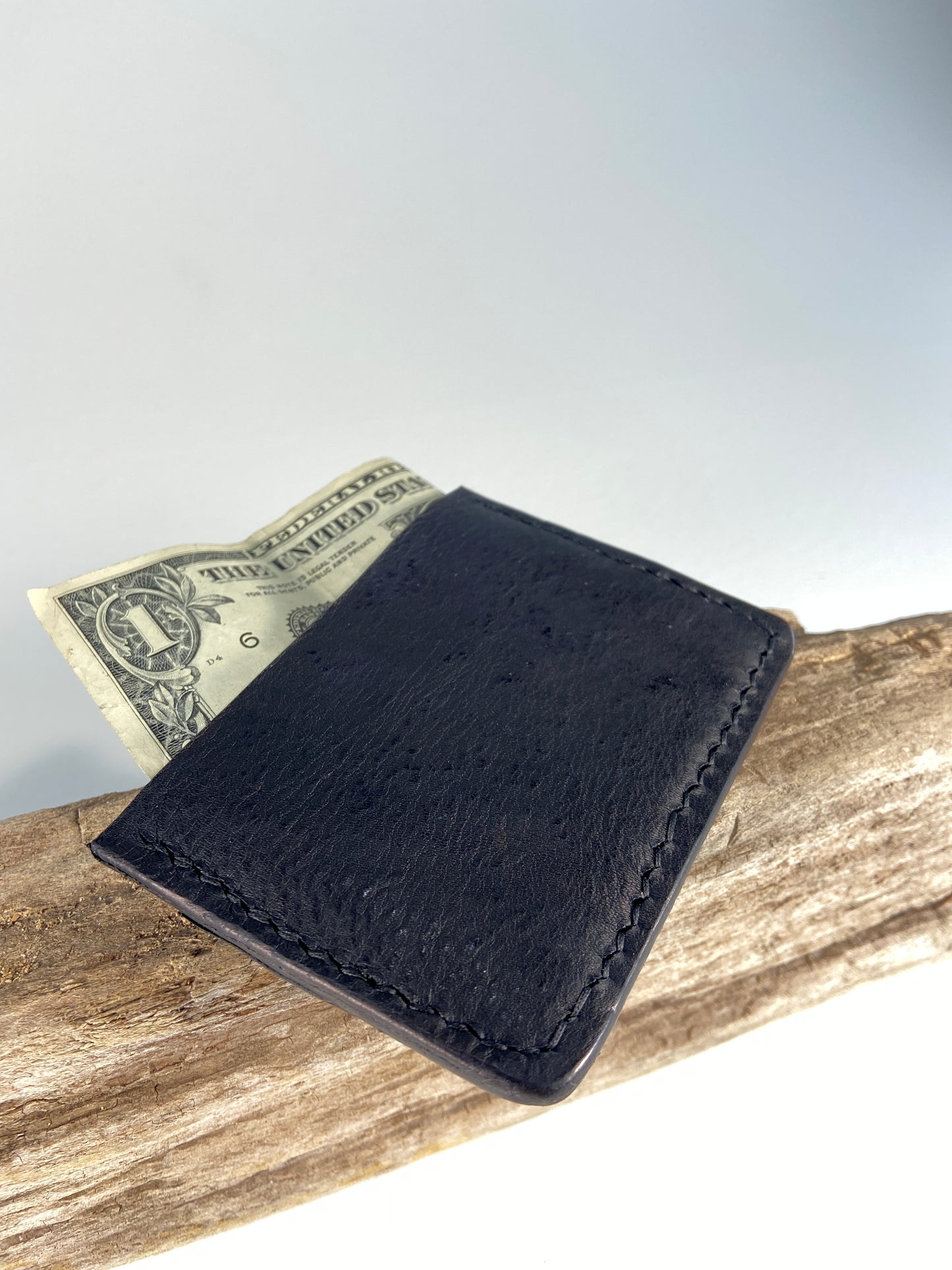 Three Pocket Compact Leather Wallet